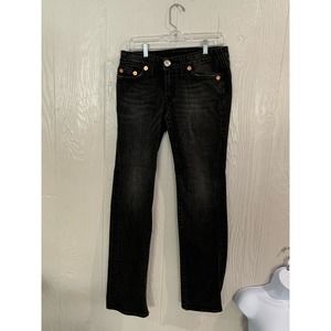 True Religion Vintage Black "Johnny Big T" Jeans   31/33